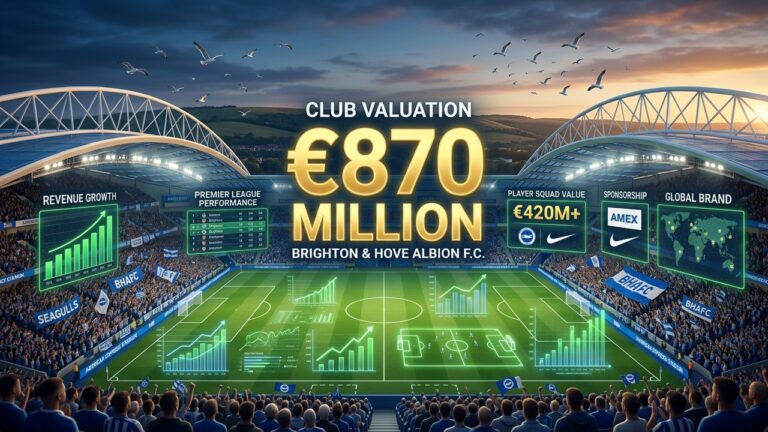 Brighton & Hove Albion Valuation 2026: Inside the Seagulls’ $870M Standing