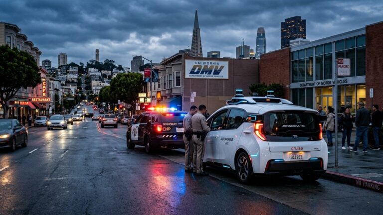 California DMV New Rules Let Police Ticket Driverless Cars