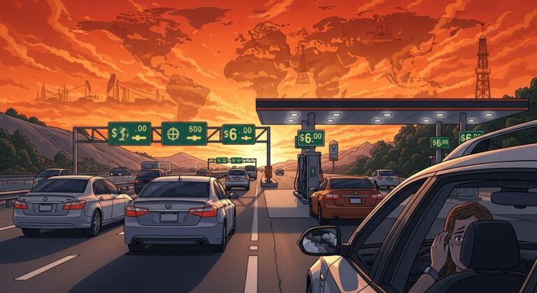 California Gas Prices Hit $6 as Global Tensions Drive Fuel Costs Higher