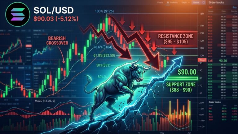 Can Solana Bulls Defend $90 Support Amid Bearish MACD Signals?