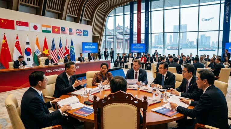 China Urges APEC Unity Amid Trade Tensions as Minister Skips Opening