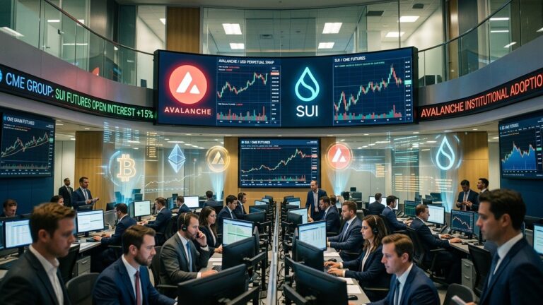 CME Adds Avalanche and Sui Futures as Regulated Altcoin Trading Goes Mainstream