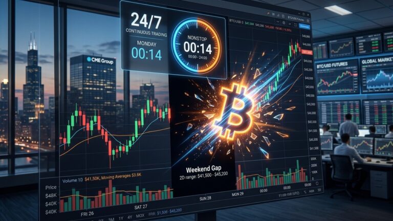 CME Bitcoin 24/7 Futures Trading Ends Weekend Gap Era