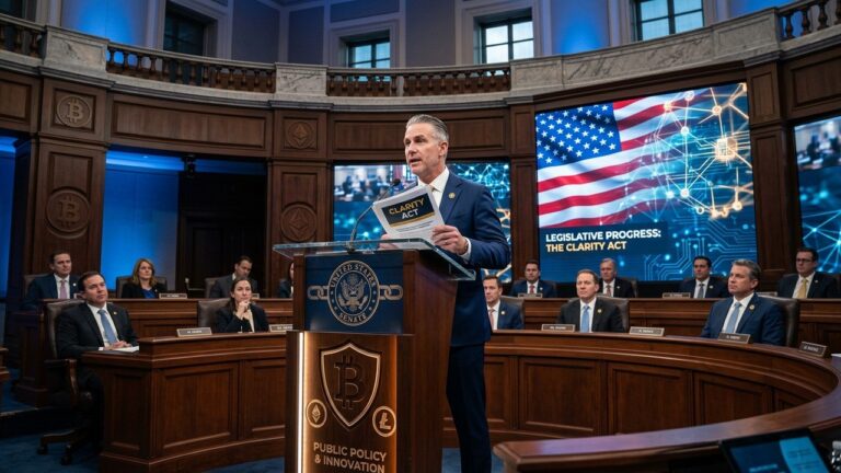 Coinbase CEO Backs CLARITY Act Ahead of Crucial Senate Markup
