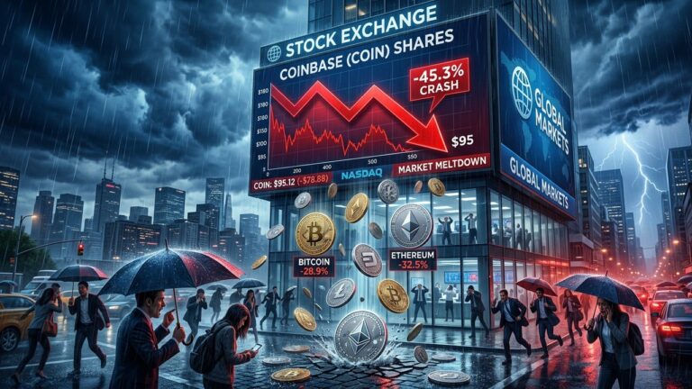 Coinbase Stock Drops Sharply After Nearly 400 Million Dollar Q1 Loss