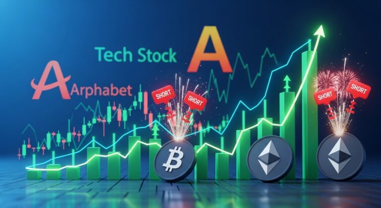 Crypto Market Rises on Short Squeeze and Tech Stock Surge