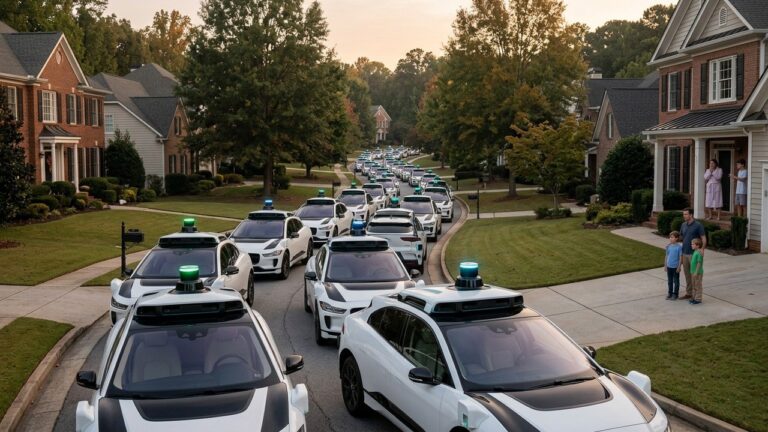 Empty Waymo Robotaxis Flood Atlanta Neighborhood Raising Safety Concerns