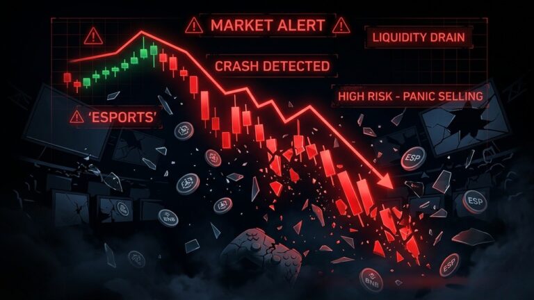 ESPORTS Token Flash Crash Wipes Out 90% Value After Major Dump