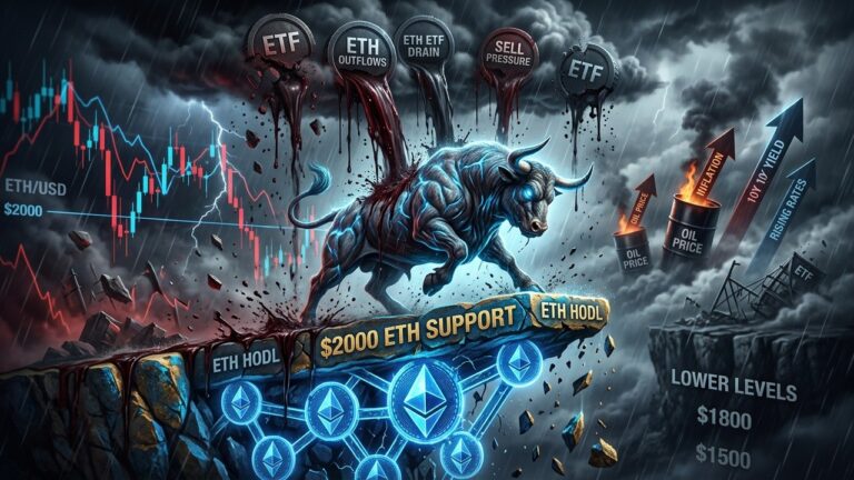 Ethereum Bulls Fight to Hold $2,000 as ETF Outflows Mount