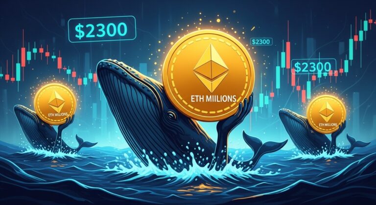 Ethereum Whales Snap Up $322M ETH as Price Holds Firm at $2,300
