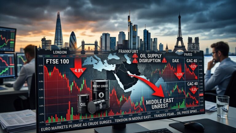 European Stocks Set to Open Lower on Iran Tensions and Oil Swings