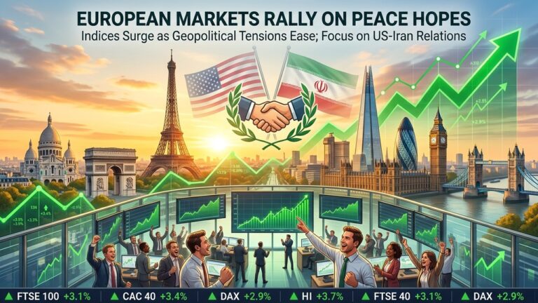 European Stocks Surge on Optimism for US-Iran Peace Deal