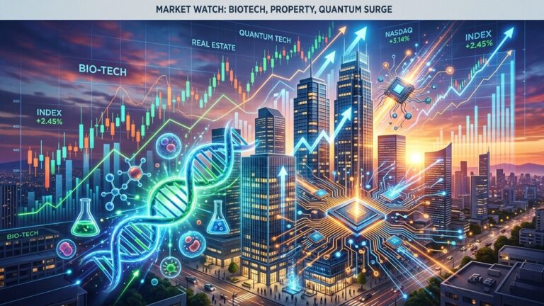 Friday Stock Moves: Biotech Surge, Real Estate Rally, Quantum Leap