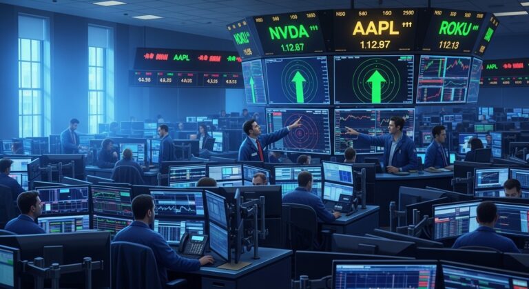 Friday Top Analyst Calls: Nvidia Apple Roku Rivian Insights