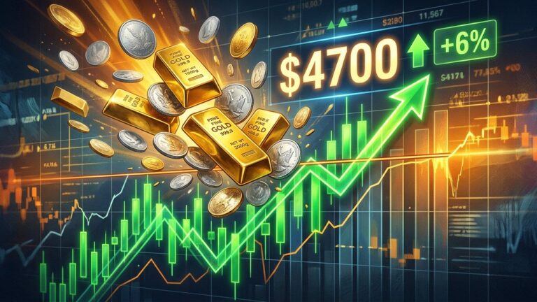 Gold Surges Past $4700 as Silver Explodes Over 6 Percent