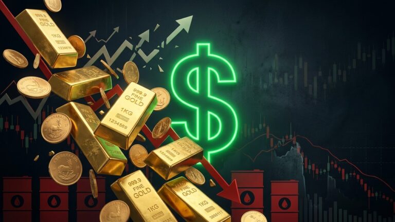 Gold Tumbles to Two-Month Low as Inflation Hedge Appeal Fades