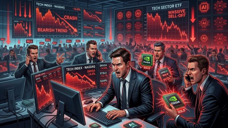 Hedge Funds Dump Record Stocks as Tech Boom Shows Cracks