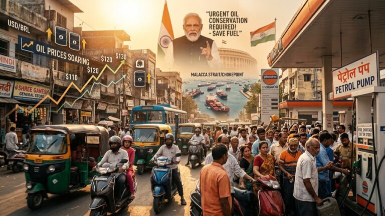 India Fuel Crisis: Modi Urges Conservation as Oil Prices Surge