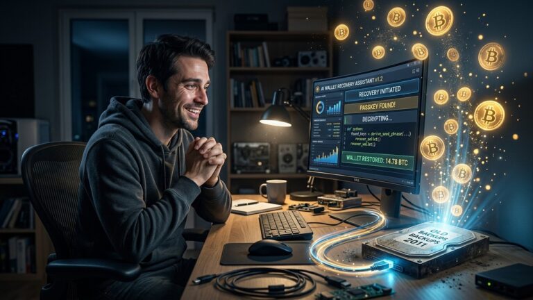 Man Recovers 5 Bitcoin Worth Nearly $400K Using AI After Decade-Long Search