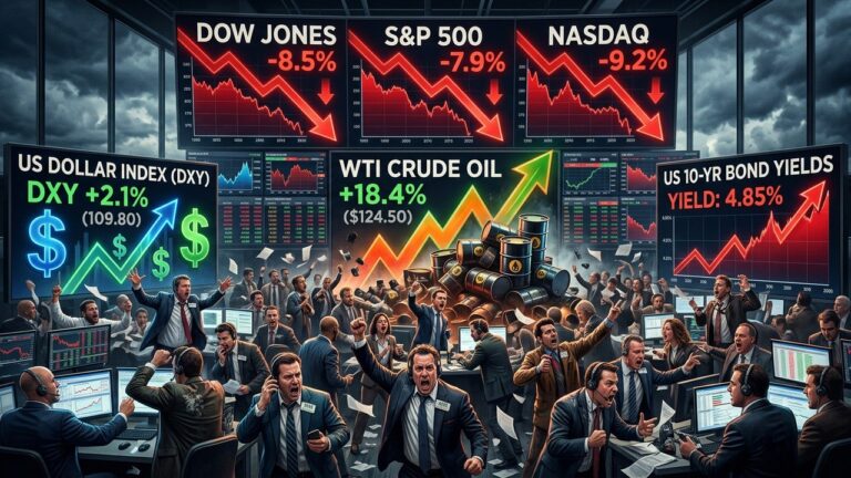 Markets Tumble as Oil Surges and Yields Spike Amid Geopolitical Tension