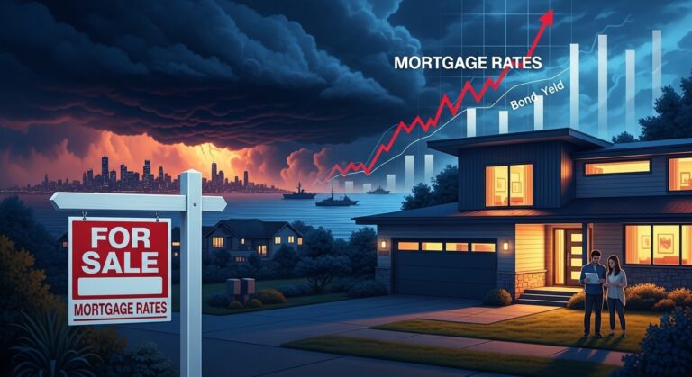 Mortgage Rates Hit Four Week High as Iran News Roils Markets
