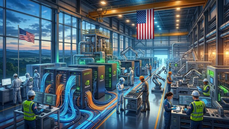 Nvidia CEO Shares AI Partnership to Revitalize US Manufacturing