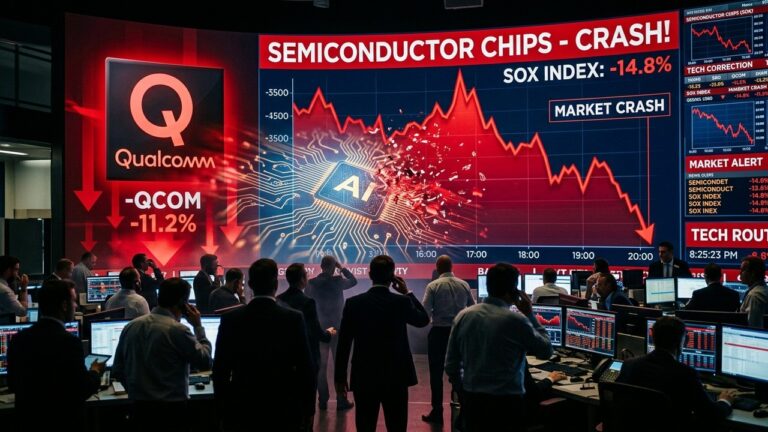 Qualcomm Plunges as Chip Stocks Retreat From AI Rally Peak