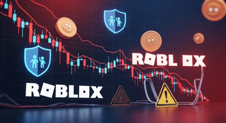 Roblox Stock Plummets 18 Percent as Child Safety Measures Impact Bookings