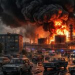 Russian Oil Refinery Devastated by Ukrainian Drone Strike Sparks Black Rain Chaos