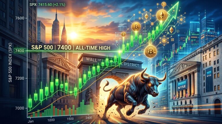 S&P 500 Record at 7400 Lights Up Crypto Risk-On Rally
