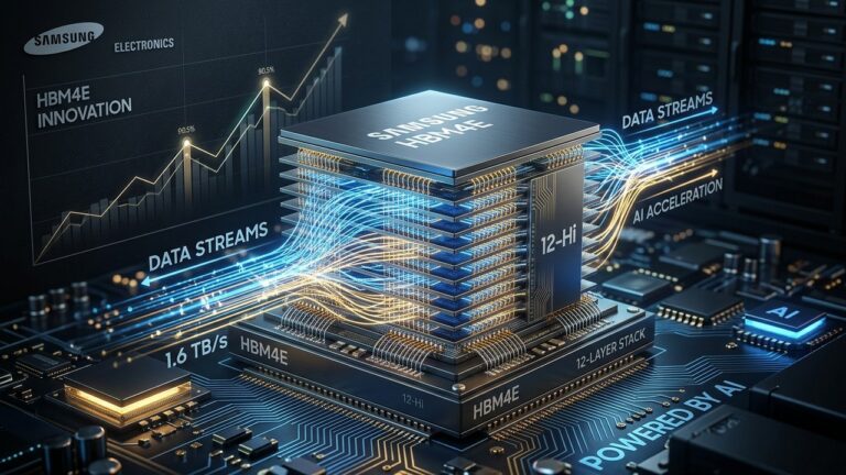 Samsung Surges on Industry First HBM4E AI Memory Chip Samples