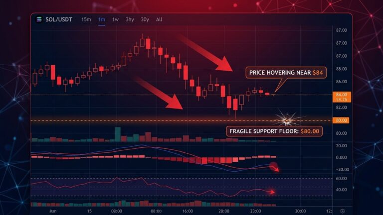 Solana Price Alert: Will SOL Break Below $80 Support?