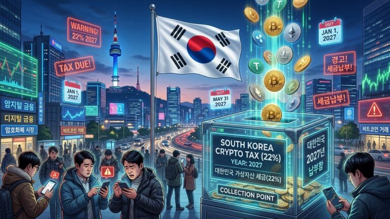 South Korea Crypto Tax: 22% Rate Locked for 2027 Start