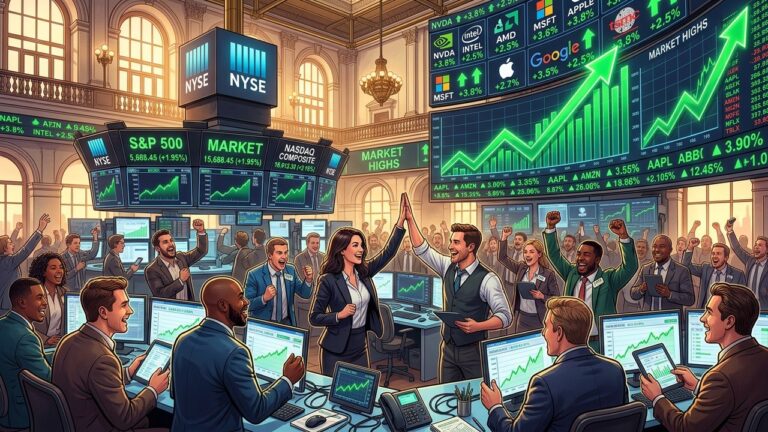 Stock Market Today: S&P 500 Hits New Record on Tech Surge Despite Hot Inflation