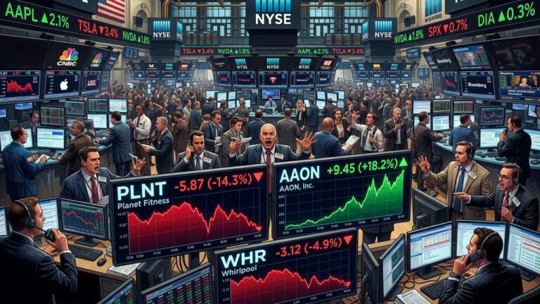 Stocks Making Biggest Midday Moves Today: PLNT, WHR, VITL & SHAK