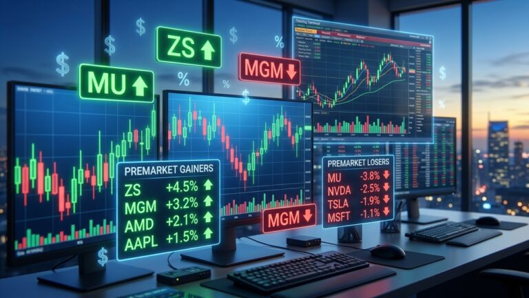 Stocks Making Biggest Premarket Moves: MU, ZS, MGM, BBW Today