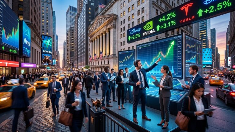 Top Wall Street Analyst Calls Tuesday: Nvidia Tesla Disney Updates