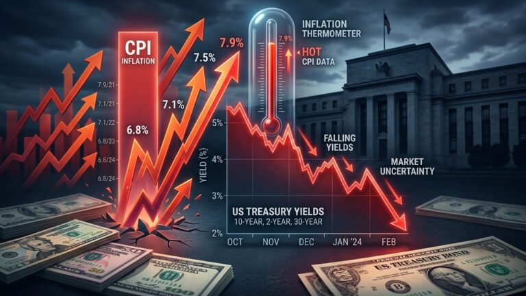 Treasury Yields Drop After Hotter Than Expected CPI Inflation Report