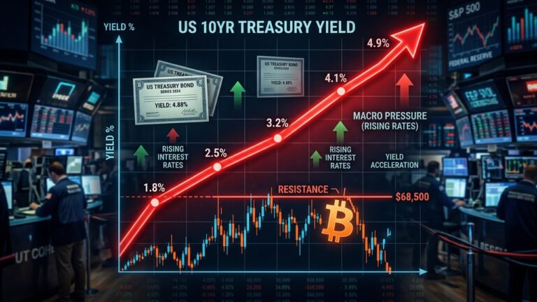 Treasury Yields Hit 12 Month High Bitcoin Price Stalls