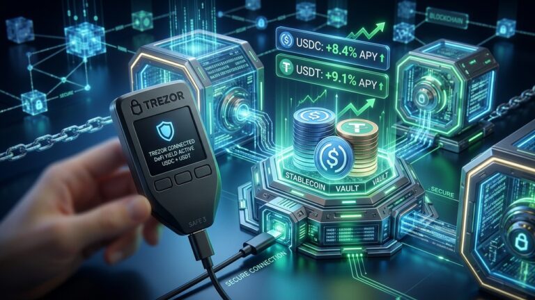 Trezor Adds USDC USDT Yield via Morpho Integration