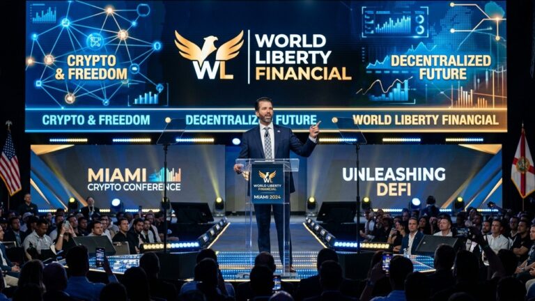 Trump Jr. Defends World Liberty Financial at Consensus Miami