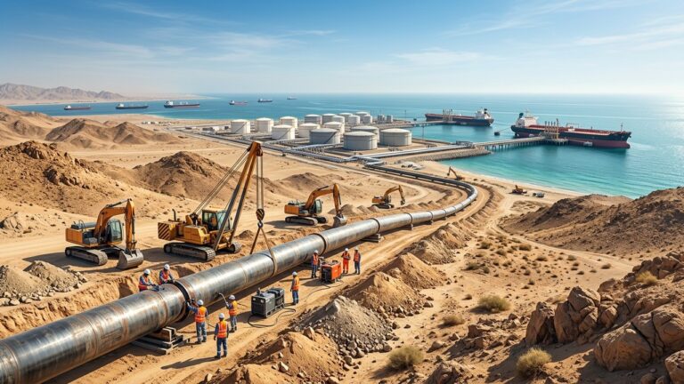 UAE Pipeline Nears Halfway Mark Bypassing Strait of Hormuz