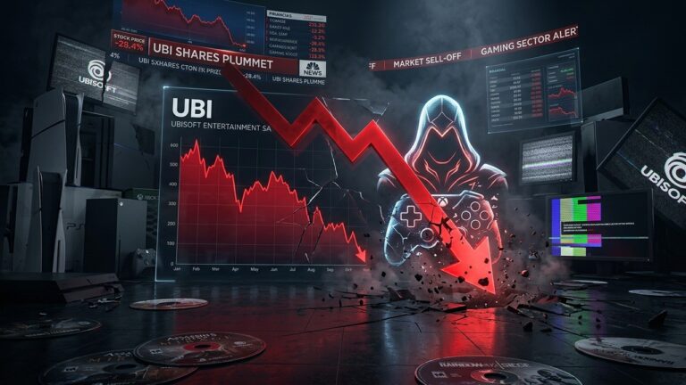 Ubisoft Shares Plunge 18% on Major Profit Warning