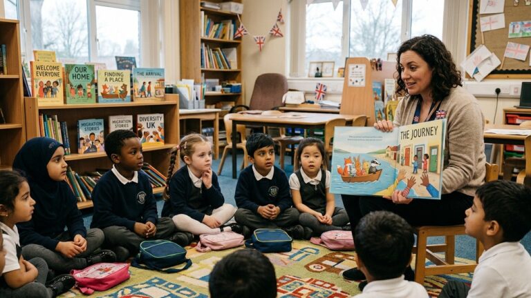 UK Schools Teaching Young Kids To Welcome Small Boat Migrants