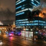 Ukrainian Drone Hits Moscow Luxury Tower Near Kremlin