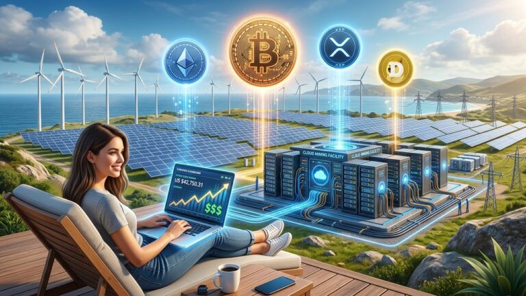 Unlock Daily Earnings With Free Cloud Mining for BTC XRP DOGE ETH