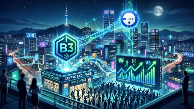 Upbit Adds B3 KRW Pair Giving Base Token Major Korea Boost