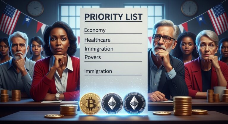 US Voters Rank Crypto Last Among 2026 Midterm Priorities