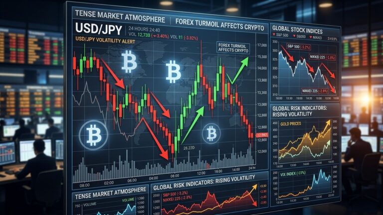 USD/JPY Sharp Swings Fuel Crypto Market Uncertainty