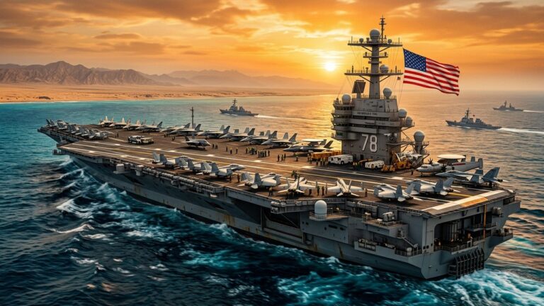 USS Gerald R Ford Returns To Middle East After Major Fire Repairs